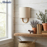 Load image into Gallery viewer, Nolvara Fabric Shade Wall Lamp - Modern Bedroom Wall Sconce for Cozy Lighting