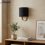 Load image into Gallery viewer, Nolvara Fabric Shade Wall Lamp - Modern Bedroom Wall Sconce for Cozy Lighting