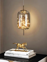 Load image into Gallery viewer, Nordic Starry Cylinder Glass Pendant Lamp