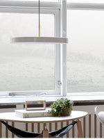Load image into Gallery viewer, Modern Disc Pendant Light — Nordic Minimalist Fixture for Dining & Kitchen
