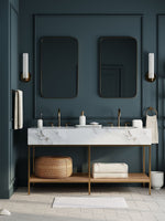 Load image into Gallery viewer, Rivora Fluted Glass Tube Sconce - Classic Ribbed Vanity Lighting