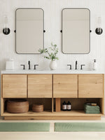 Load image into Gallery viewer, Rivora Fluted Glass Tube Sconce - Classic Ribbed Vanity Lighting