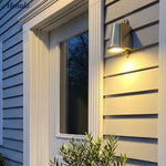 Cargar imagen en el visor de la Galería, Lámpara de Pared Industrial para Exterior – Aplique Impermeable con Forma de Campanilla