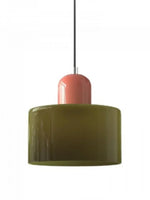 Load image into Gallery viewer, Creative Morandi Cylinder Glass Pendant Light