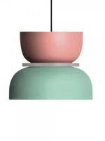 Cargar imagen en el visor de la Galería, Lámpara colgante con pantalla de cuenco de acrílico colorido Macaron