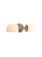 Load image into Gallery viewer, Double Globe Sconce – Horizontal Wall Light In Polished Brass Finish