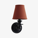 Load image into Gallery viewer, Rowan Drum Shade Wall Sconce – Fabric Sconce Light for Cozy Cottage Lighting