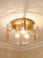 Charger l'image dans la visionneuse de galerie, Lampe de plafond rétro moderne Kalvora avec abat-jour sculptural - Idéale pour une chambre ou un salon