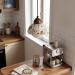 Load image into Gallery viewer, Wabi-sabi Style Water-polished Translucent Stone Retro Pendant Lamp