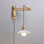 Cargar imagen en el visor de la Galería, Adjustable Wood-Arm Hanging Plug-In Wall Lamp product view 15