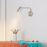 Load image into Gallery viewer, Adjustable LED Reading Plug-In Wall Lamp product view