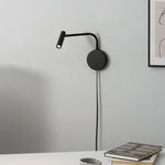 Load image into Gallery viewer, Adjustable LED Reading Plug-In Wall Lamp product view