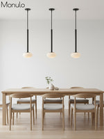 Load image into Gallery viewer, Rolvona Oval Glass Pendant Light - Modern White Glass Shade for Dining