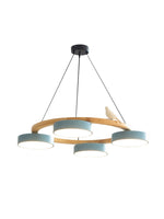 Load image into Gallery viewer, Modern Creative Colourful Circle Bird Chandelier
