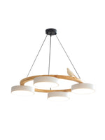 Load image into Gallery viewer, Modern Creative Colourful Circle Bird Chandelier