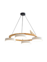 Load image into Gallery viewer, Modern Creative Colourful Circle Bird Chandelier