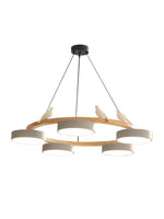 Load image into Gallery viewer, Modern Creative Colourful Circle Bird Chandelier