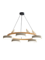 Load image into Gallery viewer, Modern Creative Colourful Circle Bird Chandelier
