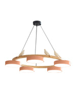 Load image into Gallery viewer, Modern Creative Colourful Circle Bird Chandelier