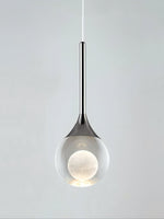 Load image into Gallery viewer, Moon Clear Glass Ball Pendant Light