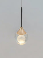 Load image into Gallery viewer, Moon Clear Glass Ball Pendant Light