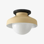 Bild in Gallery-Viewer laden, Hanton Aufputz-Deckenleuchte – Modernes minimalistisches Leuchtmittel mit Milchglas- und Metallschirm