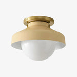 Bild in Gallery-Viewer laden, Hanton Aufputz-Deckenleuchte – Modernes minimalistisches Leuchtmittel mit Milchglas- und Metallschirm