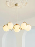 Load image into Gallery viewer, Sculptural Linear Chandelier with Elegantly Curved Profile