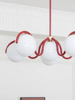 Load image into Gallery viewer, Sculptural Linear Chandelier with Elegantly Curved Profile