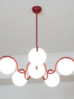 Load image into Gallery viewer, Sculptural Linear Chandelier with Elegantly Curved Profile
