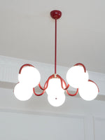 Load image into Gallery viewer, Sculptural Linear Chandelier with Elegantly Curved Profile