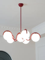 Load image into Gallery viewer, Sculptural Linear Chandelier with Elegantly Curved Profile