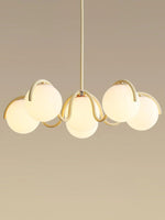 Load image into Gallery viewer, Sculptural Linear Chandelier with Elegantly Curved Profile