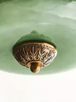 Load image into Gallery viewer, Eloise Scallop Vintage Milk Glass Semi-Flush Mount Pendant Light