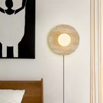 Bild in Gallery-Viewer laden, Stone Eclipse Plug-In Wall Light with Inline Switch - product image 2
