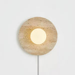 Bild in Gallery-Viewer laden, Stone Eclipse Plug-In Wall Light with Inline Switch - product image 10