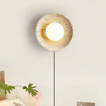 Bild in Gallery-Viewer laden, Stone Eclipse Plug-In Wall Light with Inline Switch - product image 5