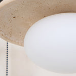 Load image into Gallery viewer, Travertine and Walnut Accent Wall Lamp - product view 14