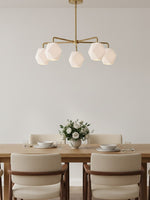 Load image into Gallery viewer, Talvior Faceted Glass Chandelier - Modern 5 Light Glass Lighting