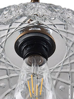 Load image into Gallery viewer, Vintage Brass Clear Glass Flower Pendant Light For Kitchen Island