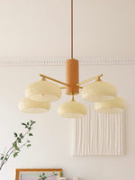 Load image into Gallery viewer, Medieval Log Style Vintage Glass Chandelier