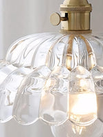 Load image into Gallery viewer, Vintage Clear Petal Glass Pendant Light For Bedroom