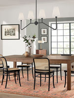Load image into Gallery viewer, Vintage Iron Multi-head Curved Rod Chandelier