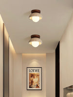 Load image into Gallery viewer, Wabi-Sabi Style Travertine Dome Ceiling Light for Living Room