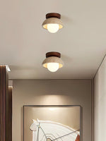 Load image into Gallery viewer, Wabi-Sabi Style Travertine Dome Ceiling Light for Living Room