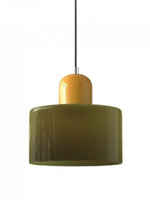 Load image into Gallery viewer, Creative Morandi Cylinder Glass Pendant Light