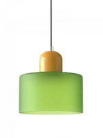 Load image into Gallery viewer, Creative Morandi Cylinder Glass Pendant Light