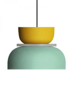 Cargar imagen en el visor de la Galería, Lámpara colgante con pantalla de cuenco de acrílico colorido Macaron