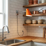 Load image into Gallery viewer, Adjustable Cone Shade Plug-In Wall Lamp product view