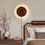 Load image into Gallery viewer, Crescent Halo Travertine Plug-In Wall Light - product image 2